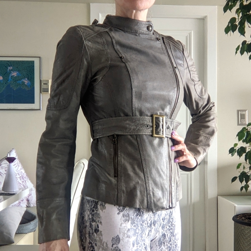 Guess leather moto jacket